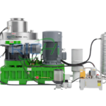 Vertical biomass pellet mill