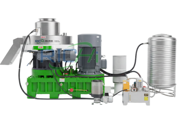 Vertical biomass pellet mill