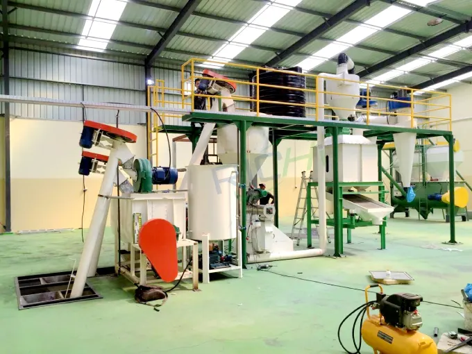 Completed 2TPH livestock feed production line in Cape Verde, multi-purpose feed mill for animal feed pellet production