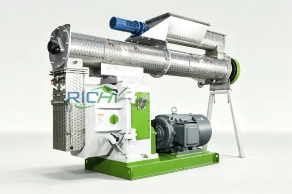 Single pig and sheep feed pellet machine, heavy-duty ring die pellet mill for livestock feed processing